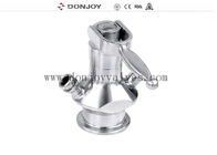 DIN SS316L Turning Handle Sampling Valve With Tri Clamp Connection