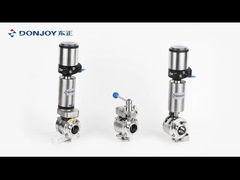 12''Manuelle Mischungssichere Schmetterlingsventile aus Edelstahl 304 / 316L mit Zuggriff