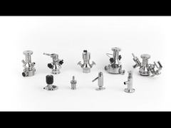 Sanitäre Edelstahl elliptische Probenventil Klemmverbindung SS304 / ss316L Dichtung PTFE