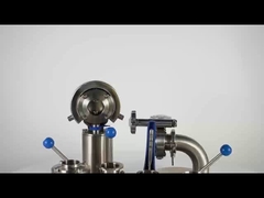 Drei Stücke Edelstahl Schmetterlingsventil Schweißende, Hohe Sanitär-Schmetterlingsventil