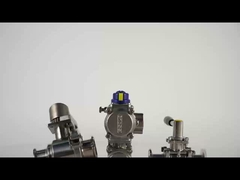 DONJOY Sanitärdiaphragmaventil/Drei-T-Ventil mit Schweißenden mit Kunststoffgriff