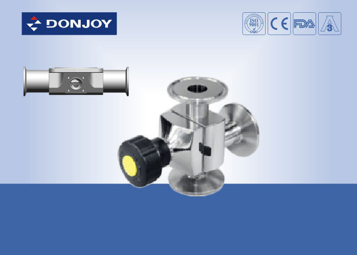 SS316L 1 INCH T-Typ Dreiseitiges manuelles Diaphragmaventil für die phamacy-Flüssigkeitskontrolle