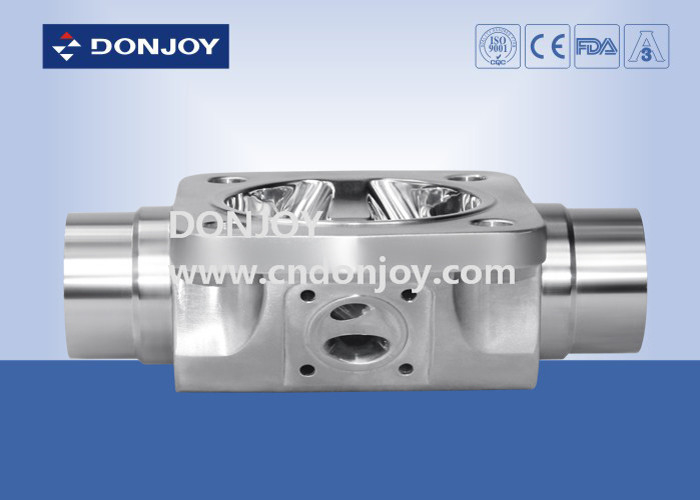 SS316L 1 INCH T-Typ Dreiseitiges manuelles Diaphragmaventil für die phamacy-Flüssigkeitskontrolle