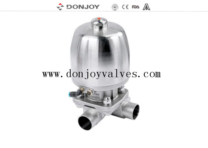 Donjoy T Typ 3-Wege-Pneumatisches Diaphragma-Ventil für die Pharmaindustrie