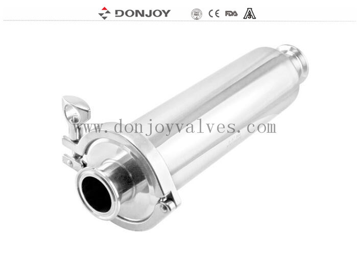 Inline Sanitärfilter / SS316L Gerade-Typ-Strainer mit Tri-Clamp-Ende