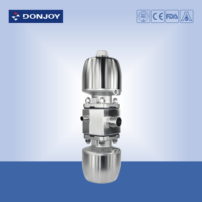 316L Multiport Pneumatic Diaphragm Valve with 6 port and  5 valve body