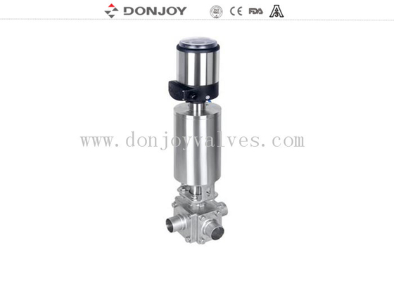 Pneumatic Ball Valve , Regulating Valve With Controller / Signal Indicator