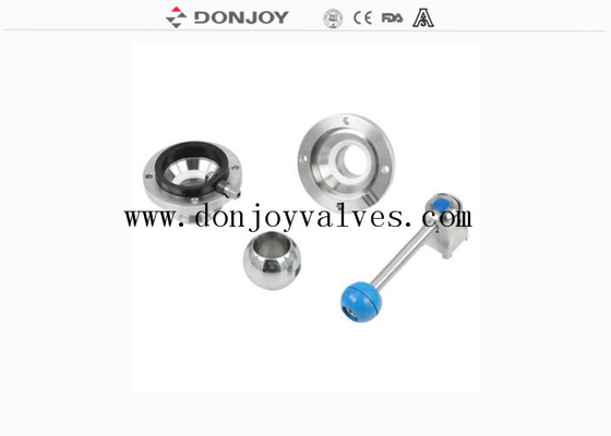 CIP Port DN50 1.4301 Manual Butterfly Sanitary Ball Valve