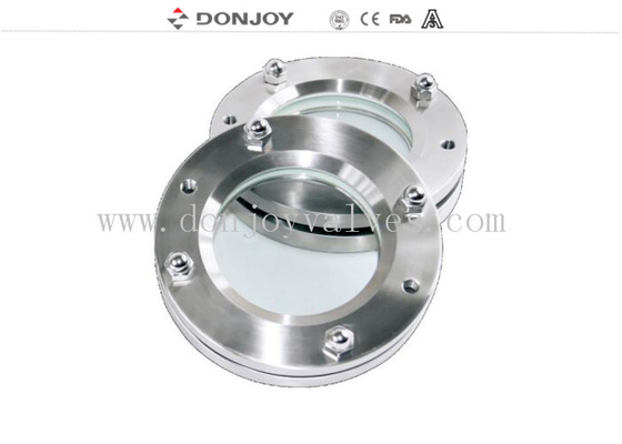 Pharmaceutical Tank Stainless Steel Sight Glass Flanged DN40