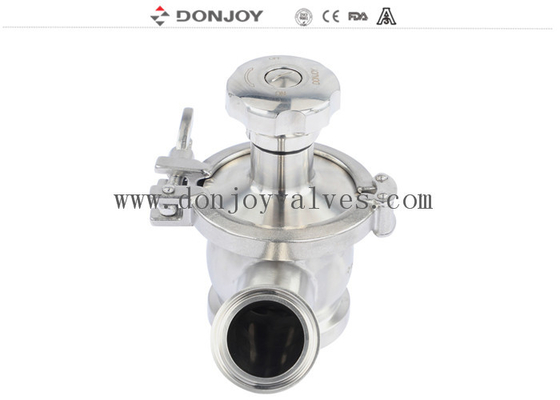 SS316 Tri-Clamp Sanitär-Radialtank Bodenventil Pneumatisch mit PTFE-Dichtung